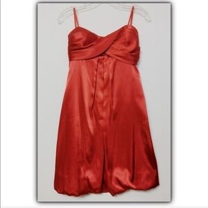 Jump Apparel by Wendye Chaitin strapless satin dress size 6